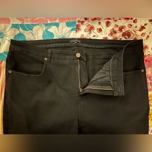 Black Universal Standard Stretch Jeans.